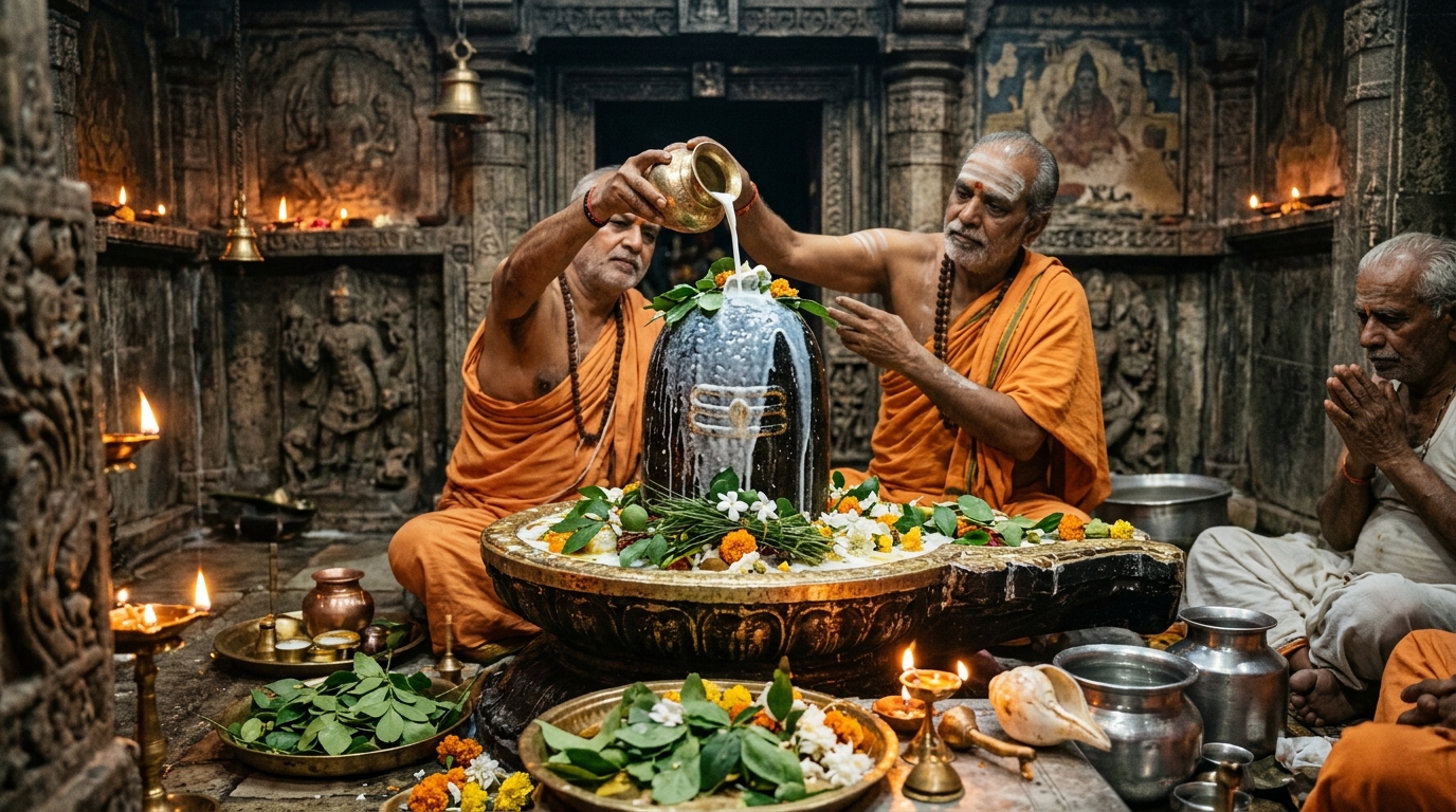 Shiva Lingam Abhishekam